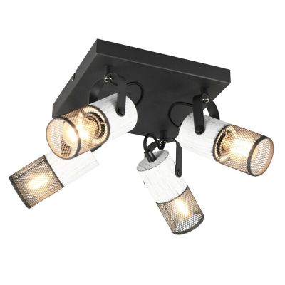 Zwarte plafondspot vintage, Marjet