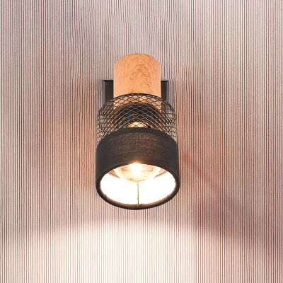 Zwarte wandspot retro, Solmaz