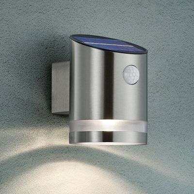 Nikkelen buitenlamp met bewegingssensor Suzan, rvs, 3w, 3000K LED