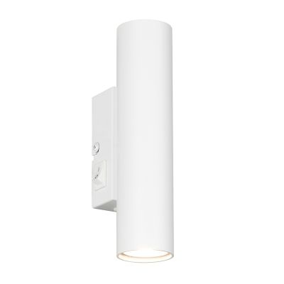 Witte up down wandlamp modern, Suradj, met schakelaar