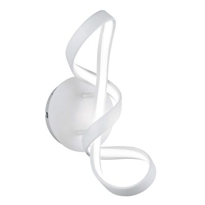 Witte wandlamp Renso, metaal, design, 18w, 4000K LED