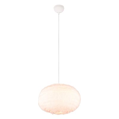 Beige hanglamp stof, Vijay