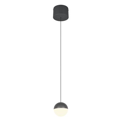 Antraciete hanglamp modern, Rigtje