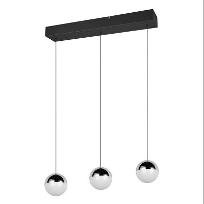Chromen hanglamp modern, Rigtje