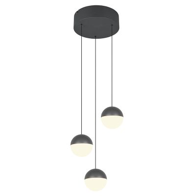 Antraciete hanglamp modern, Rigtje
