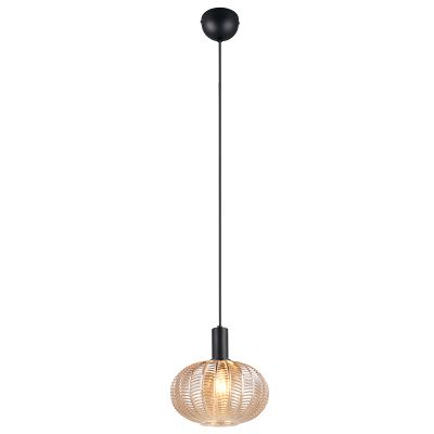 Amberkleurige hanglamp modern, Quirina