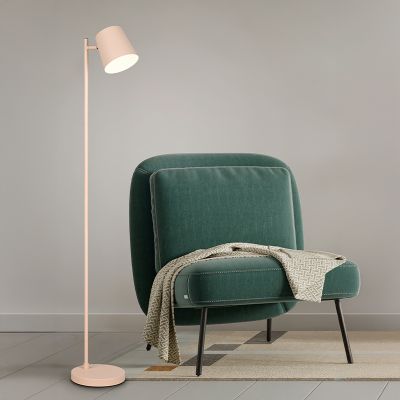 Bruine oplaadbare vloerlamp metaal, Suraya, 4,5W, 3000K LED, 3-staps dimbaar