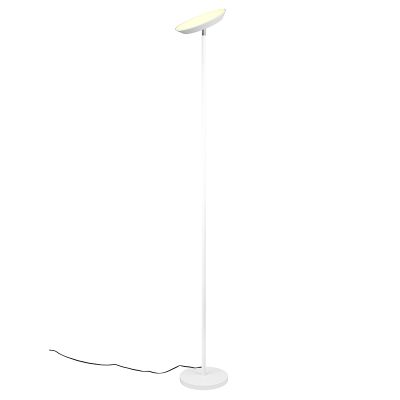 Witte vloerlamp modern, Shahid, 17W, warm tot koud wit verstelbare LED, met touchdimmer