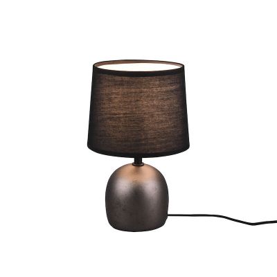 Moderne tafellamp Myrna, Nikkel