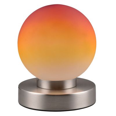 Nikkelen tafellamp metaal, Serdal, met schakelaar