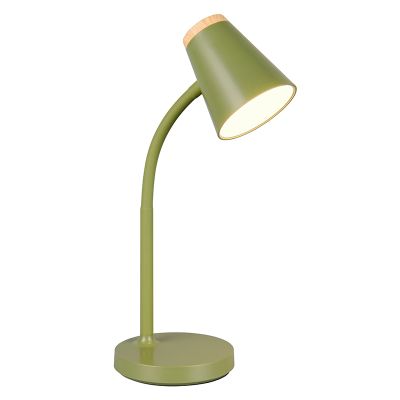 Groene tafellamp modern, Rahul, 4,5W, 3000K LED, met schakelaar