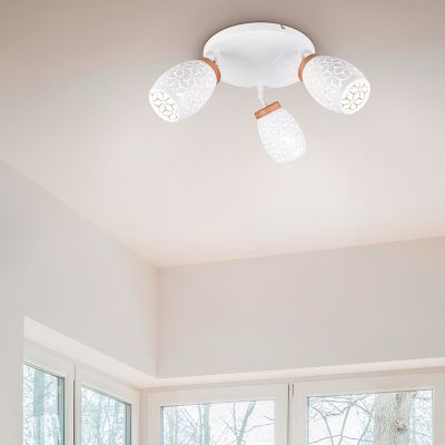 Witte plafondspot modern, Delana