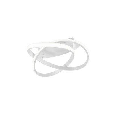 Witte plafonnière modern, Sanura, 18W, 4000K LED