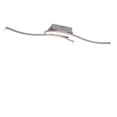 Nikkelen plafondlamp Go, metaal, modern, 5w, 4000K LED