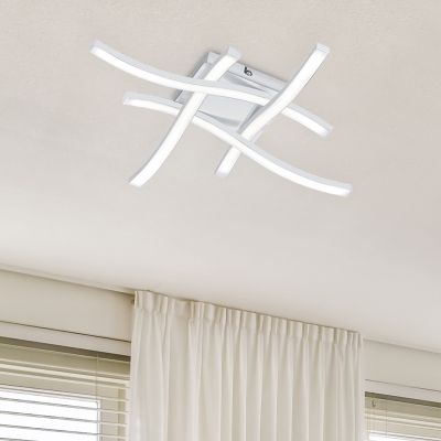 Moderne plafonniere Go, wit, 5w geintegreerd LED