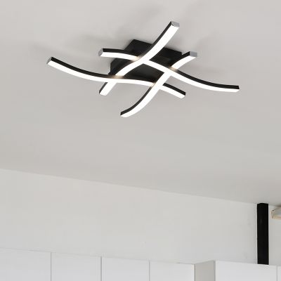 Zwarte plafondlamp Go, metaal, modern, 5w, 4000K LED