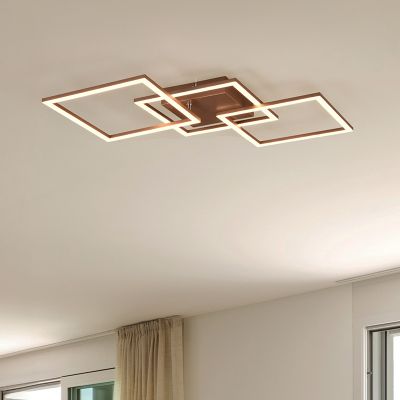 Bruine plafonnière modern, Margaux, 31W, 3000K LED