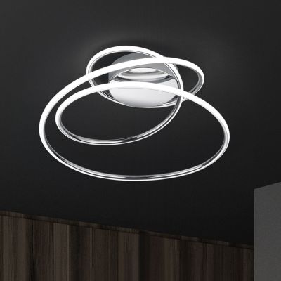Chromen plafonnière Marell, metaal, design, 36w, 4000K LED