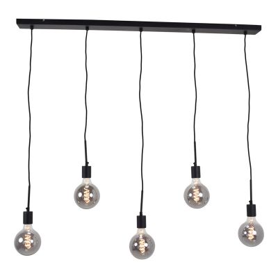 Industriële hanglamp zwart, Bolb