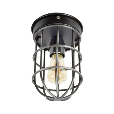 Industriële plafondlamp Nova, Vintage zwart