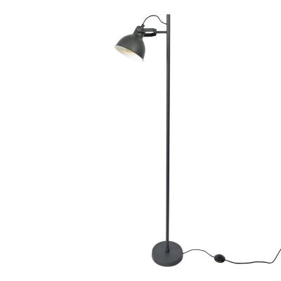 Industriële vloerlamp Belga, Vintage zwart
