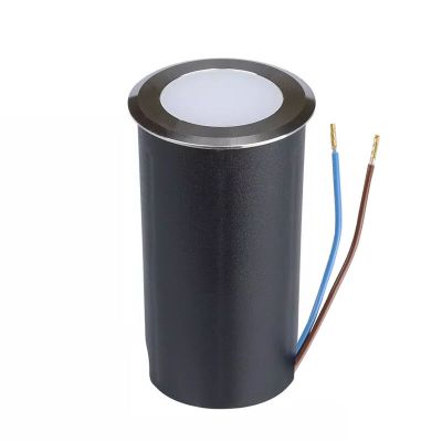 Zilveren grondspot Marcus, kunststof, IP67, 1W, 6500K