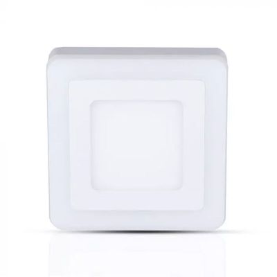 Haley plafondlamp met lichtgevende rand, 8W, 6400K