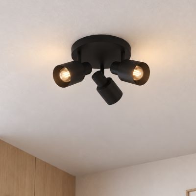 Aluminium plafondspot zwart, Eleno