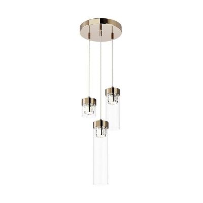 Design hanglamp Maxwell, goud, glas