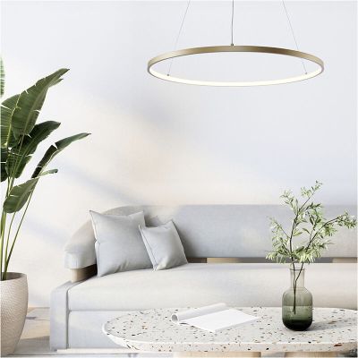 Design hanglamp goud, Kubra, 28W, warm tot koud wit verstelbare LED