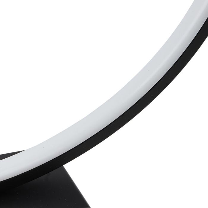 Designer tafellamp Diogo, zwart, met touchdimmer