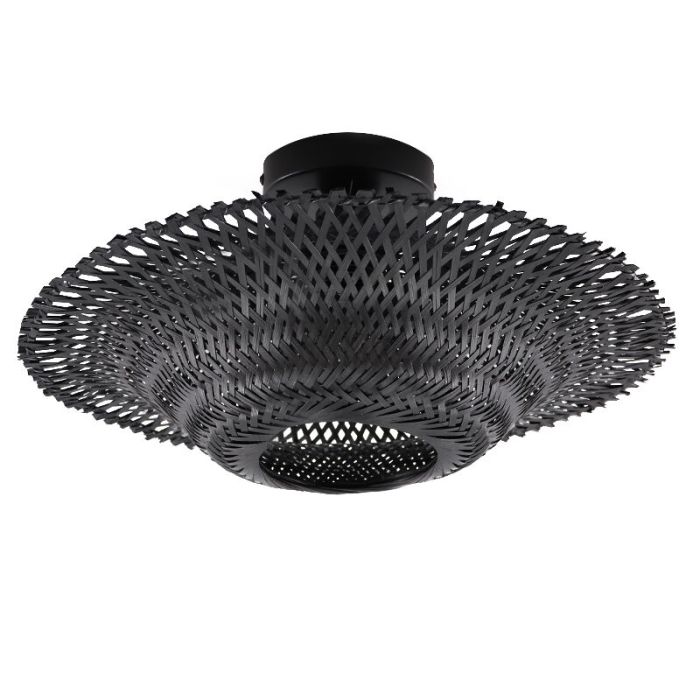 Rotan plafonnière zwart, Cordoba