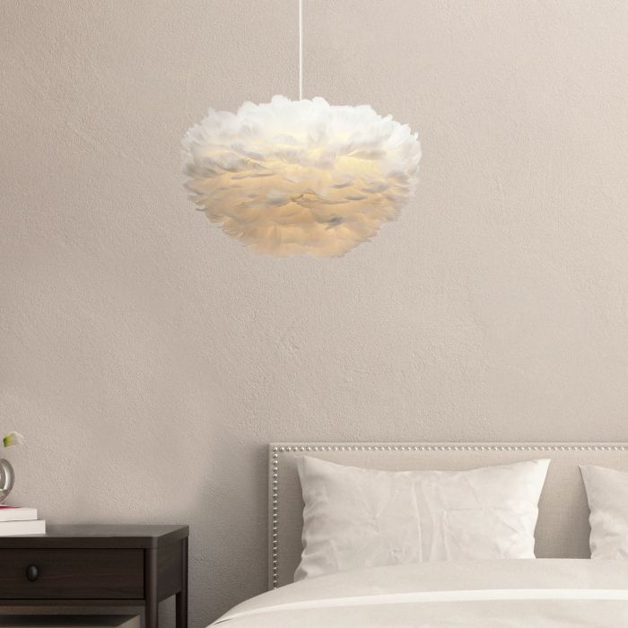 Stoffen hanglamp wit, Suzie