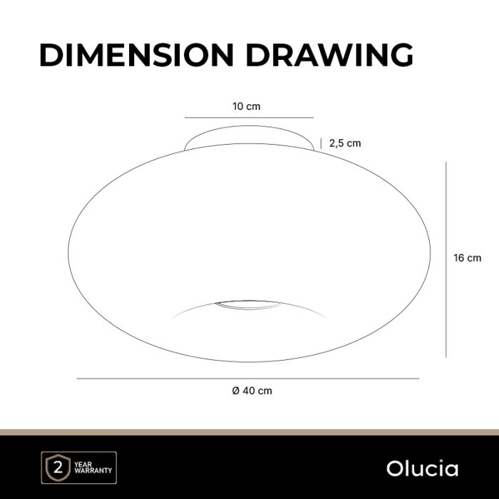 Design plafonnière grijs, Eve