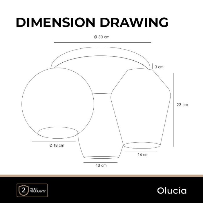 Design plafondlamp grijs, Lazaro