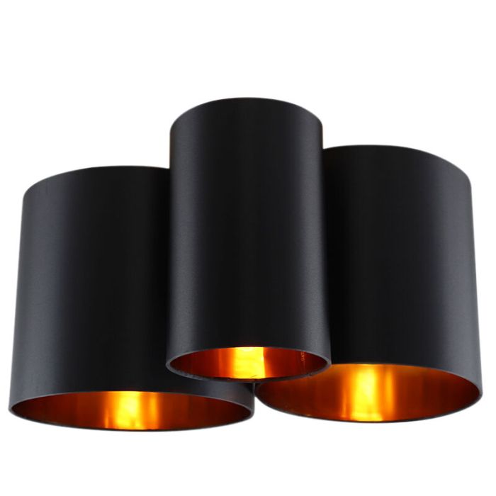 Moderne plafondlamp zwart, Franck