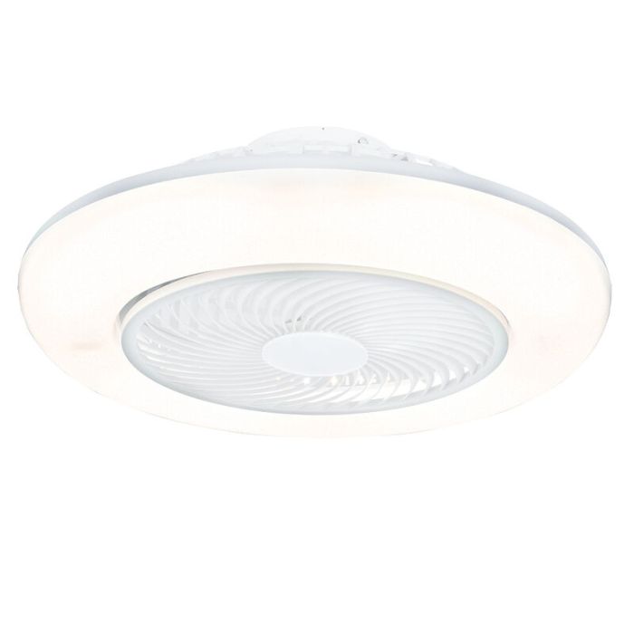 Moderne plafondventilator grijs, Gonda, 40W, 3000K LED, met afstandsbediening