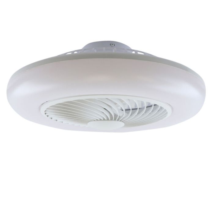 Moderne plafondventilator grijs, Gonda, 40W, 3000K LED, met afstandsbediening