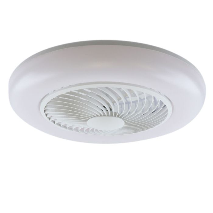 Moderne plafondventilator grijs, Gonda, 40W, 3000K LED, met afstandsbediening