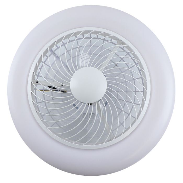 Moderne plafondventilator grijs, Gonda, 40W, 3000K LED, met afstandsbediening