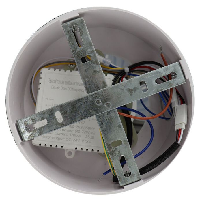 Moderne plafondventilator grijs, Gonda, 40W, 3000K LED, met afstandsbediening