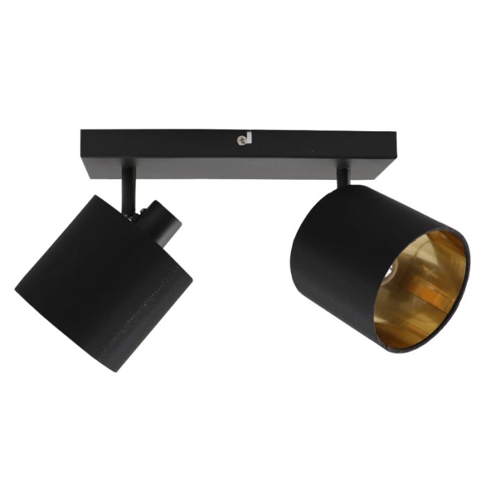 Mat Zwarte plafondlamp Koge, Modern
