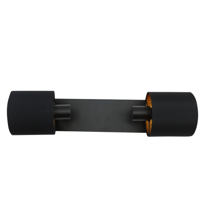 Mat Zwarte plafondlamp Koge, Modern