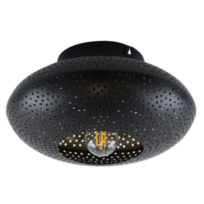 Oosterse plafondlamp zwart, Hila