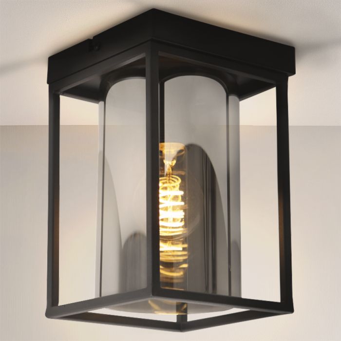 Moderne plafondlamp zwart, Jessa