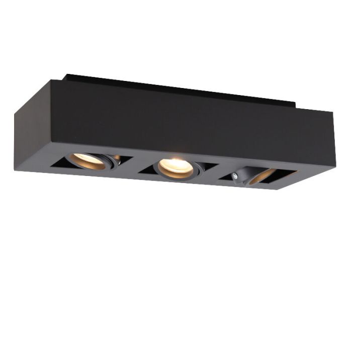 Moderne opbouwspot zwart, Akira