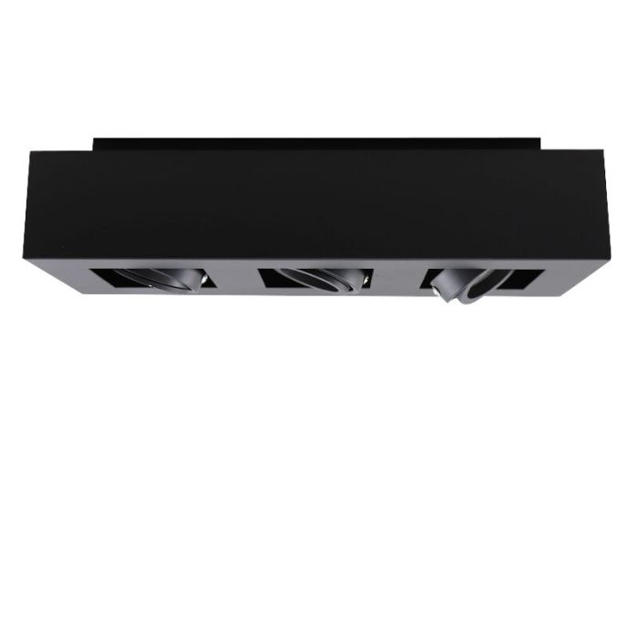 Moderne opbouwspot zwart, Akira