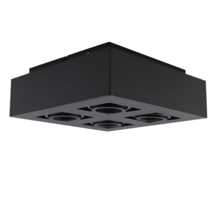 Moderne opbouwspot zwart, Akira