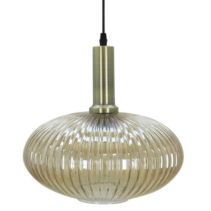 Retro hanglamp amber, Charlois
