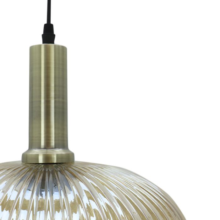 Retro hanglamp amber, Charlois